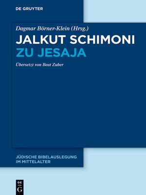cover image of Jalkut Schimoni zu Jesaja